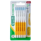GUM 2714 Gele bi-directionele tussenborstels met steel 1,4 mm 6 st.