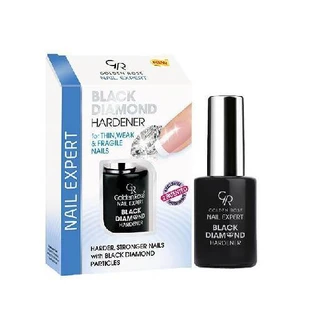 GOLDEN ROSE Nail Expert Endurecedor Diamante Negro para Uñas Débiles, Finas y Quebradizas 11ml