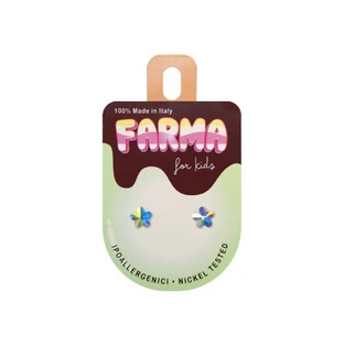 FARMA BIJOUX Hypoallergene Oorbellen voor Kinderen Kristal Bloemen 5mm