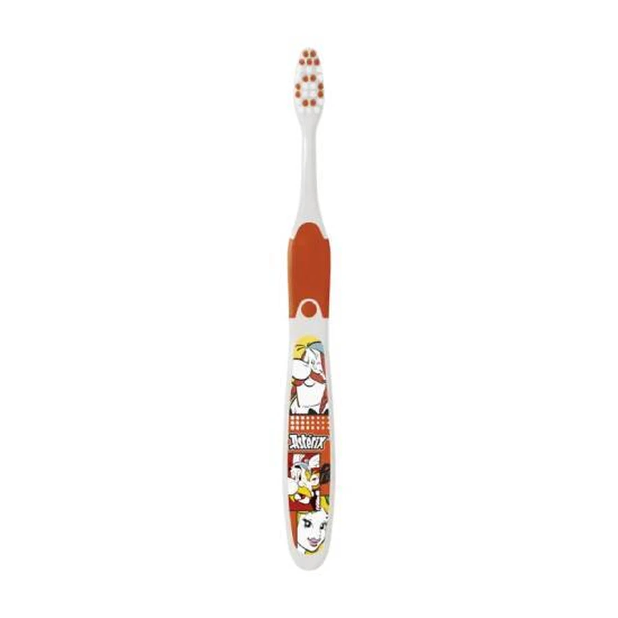 ELGYDIUM Junior Astérix Infantil - Cepillo de dientes para niños de 7 a 12 años