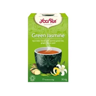 YOGI TEA Té verde de jazmín ecológico para tonificar, adelgazar y digerir 17 bolsitas 30.6g