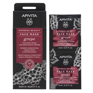 APIVITA Express Beauty Anti-Falten & Straffende Gesichtsmaske mit Trauben 2x8ml