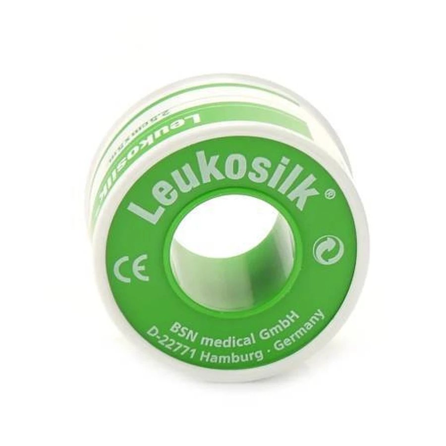 LEUKOSILK Hypoallergene klevende zijde tape 4,6m x 1,25cm