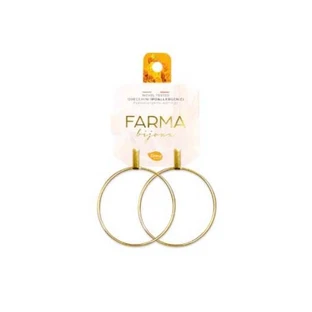 FARMA BIJOUX Pendientes Hipoalergénicos Baño de Oro 40mm