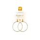 FARMA BIJOUX Hypoallergene Oorbellen Verguld 40mm