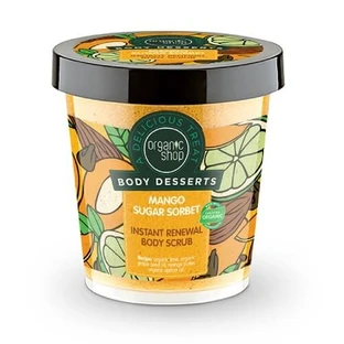 ORGANIC SHOP Body Desserts Mango Sugar Sorbet Mango & Sugar Instant Body Exfoliator 450ml
