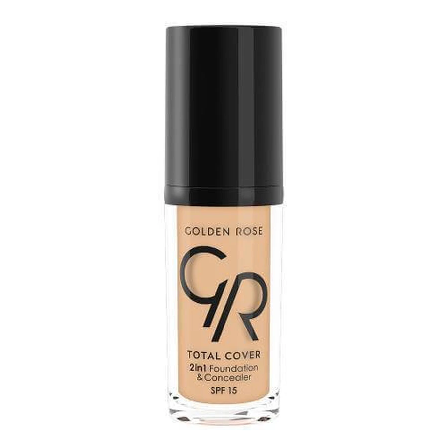 GOLDEN ROSE Total Cover 2 in 1 Base & Concealer Nr.11 - Nude 30ml