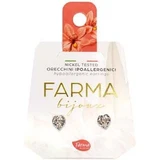 FARMA BIJOUX Orecchini ipoallergenici Crystals Hearts con cristallo Swarovski® 5mm