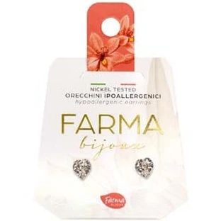 FARMA BIJOUX Hypoallergenic Earrings Crystals Hearts with Swarovski® crystal 5mm