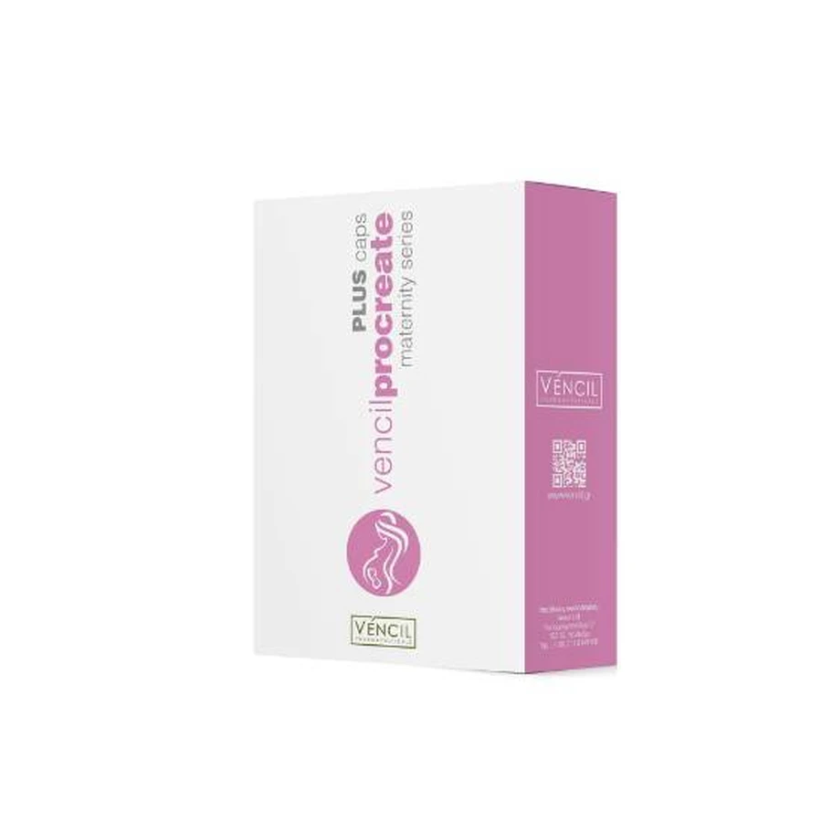 VENCIL Procreate PLUS Suplemento Nutricional para Mejorar la Salud Reproductiva de la Mujer 30 Cápsulas