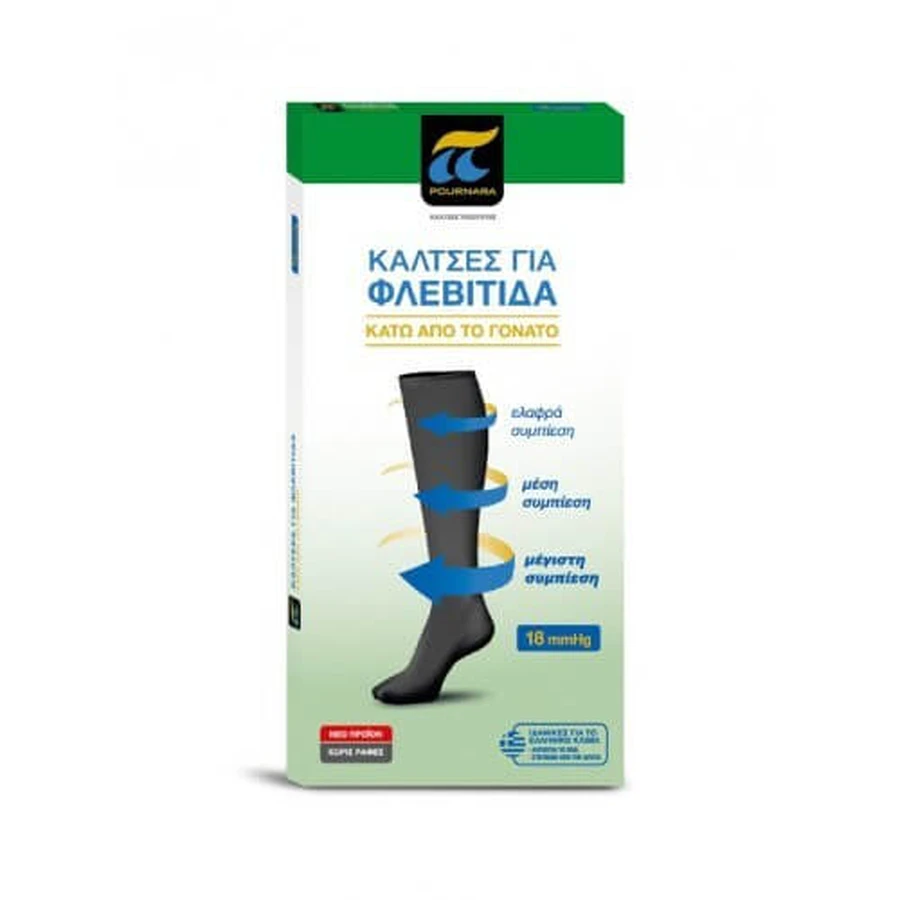 PURNARA Chaussettes pour Phlébite 88-Raf, Taille : 35-37