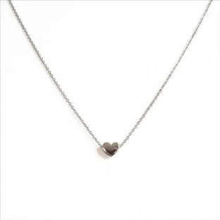 FARMA BIJOUX Hypoallergene Halskette Silber mit Herz 40/45cm