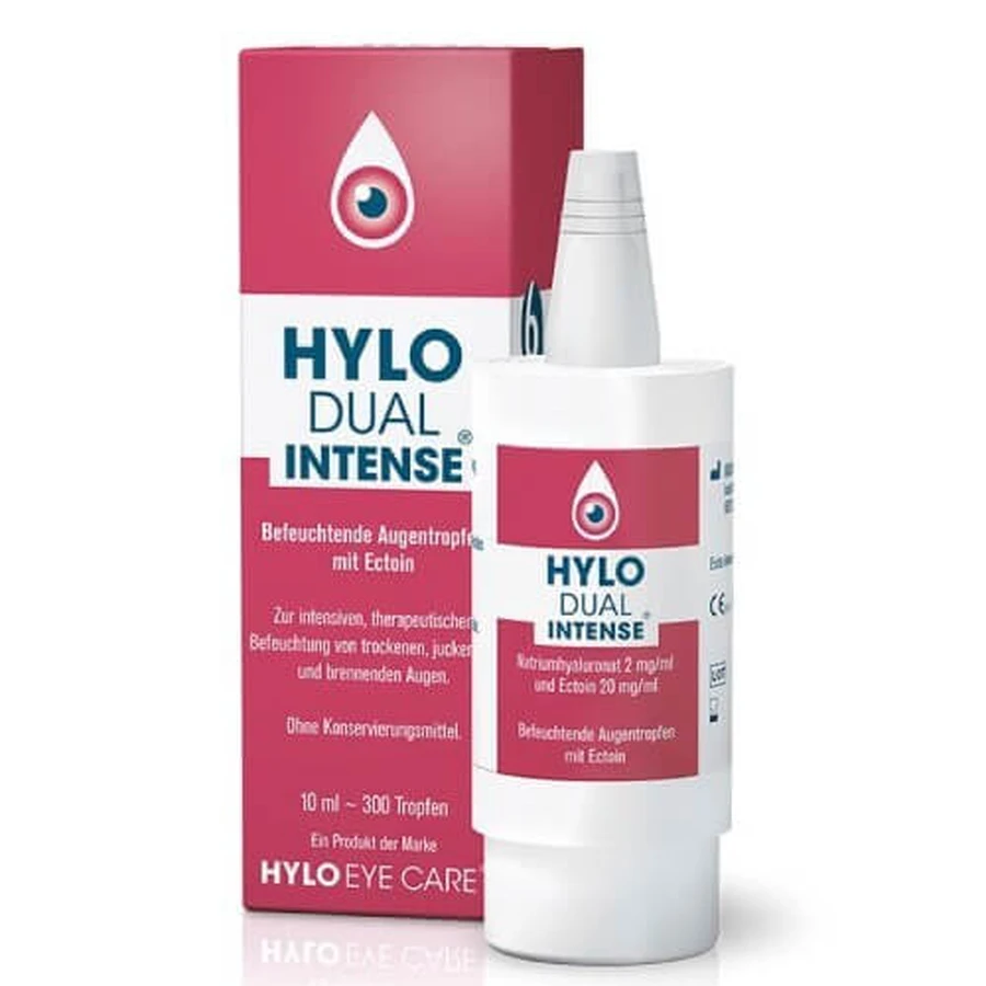 URSAPHARM Hylo Gotas Oculares Lubricantes de Doble Intensidad para Ojo Seco Persistente 10ml