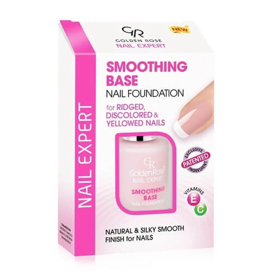 GOLDEN ROSE Nail Expert Smoothing Base voor verkleurde, vergeelde en streperige nagels 11ml