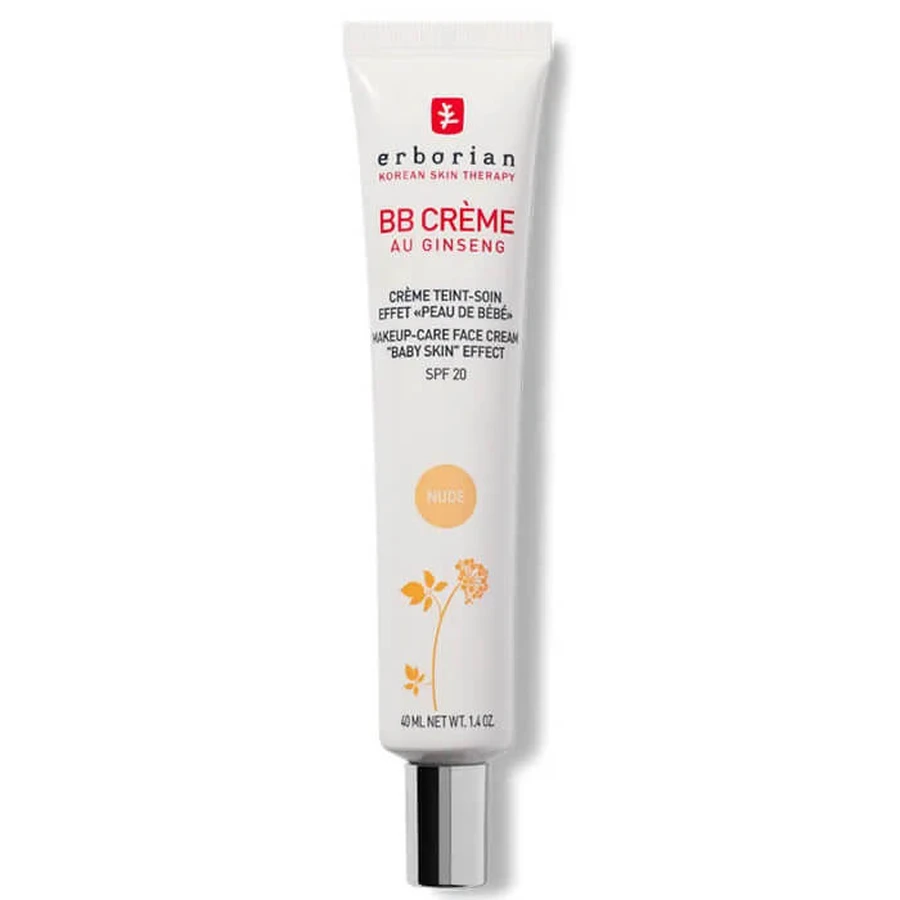 Erborian Au Ginseng BB Nude Day Face Cream with SPF20 for Hydration & Blemishes 40ml