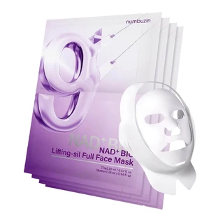 Numbuzin - No. 9 NAD+ BIO Lifting-sil Juego de mascarillas faciales completas, 4 piezas