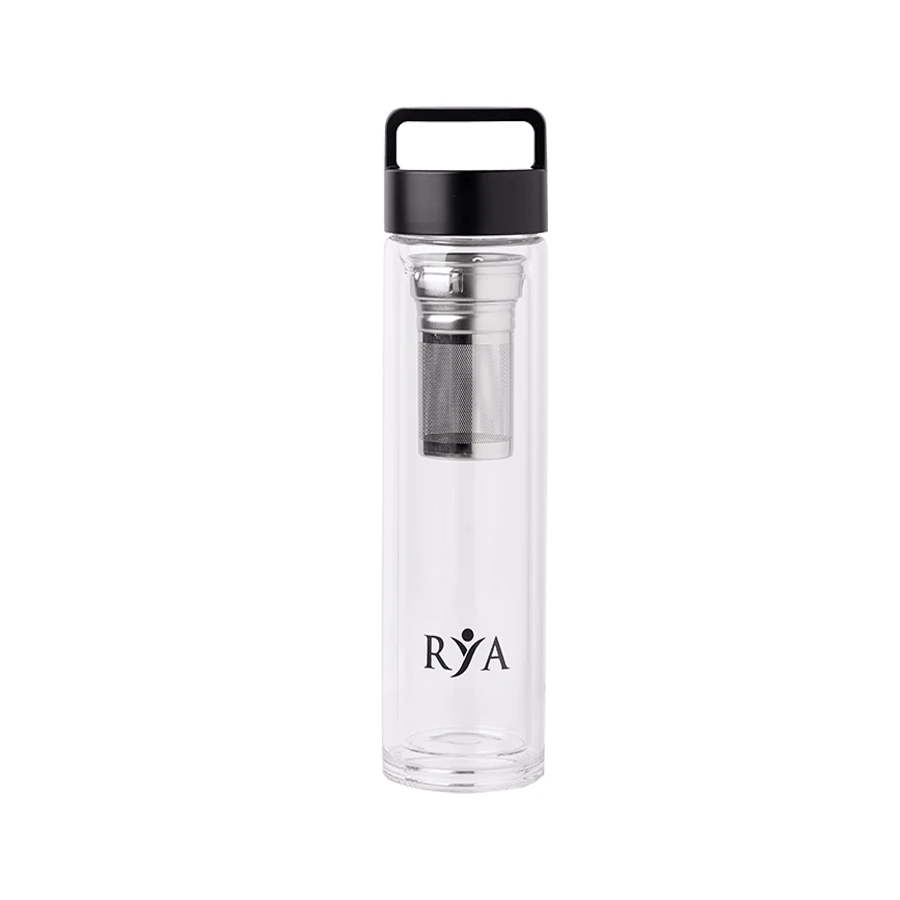Rya Vita Borosilikatflasche mit Ausgießer, 450 ml