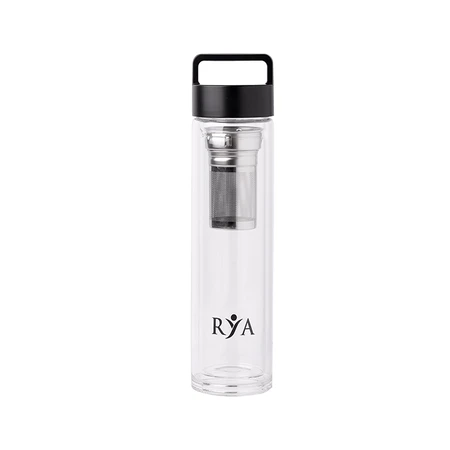 Pack of 2 tins of Weak Tea + Bottle with Double Wall Infuser