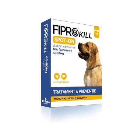 Fiprokill 402 mg Spot-On Caine 40-60 kg - 3 Antiparasitika/ Kutie Pipetten