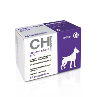 CH HEPATO CHEM PRO 200/50 voedingssupplement voor middelgrote honden, aanbevolen ter ondersteuning van de lever 60 tbl