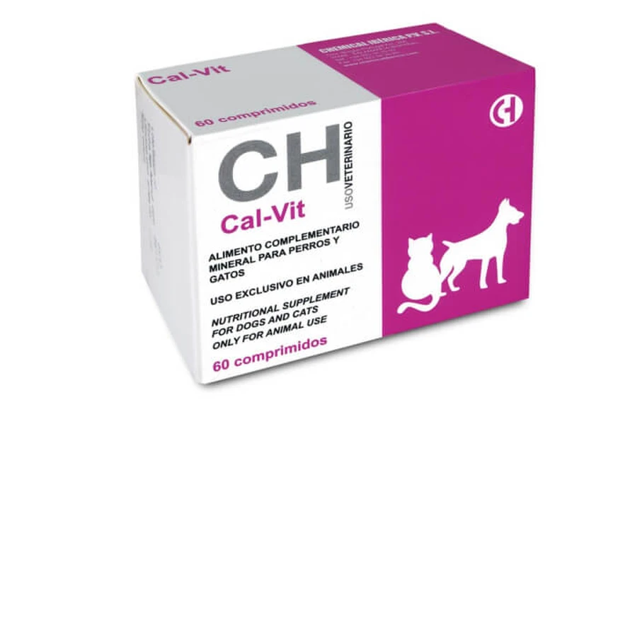 CH CAL-VIT calcium supplement for dogs and cats 60 tbl