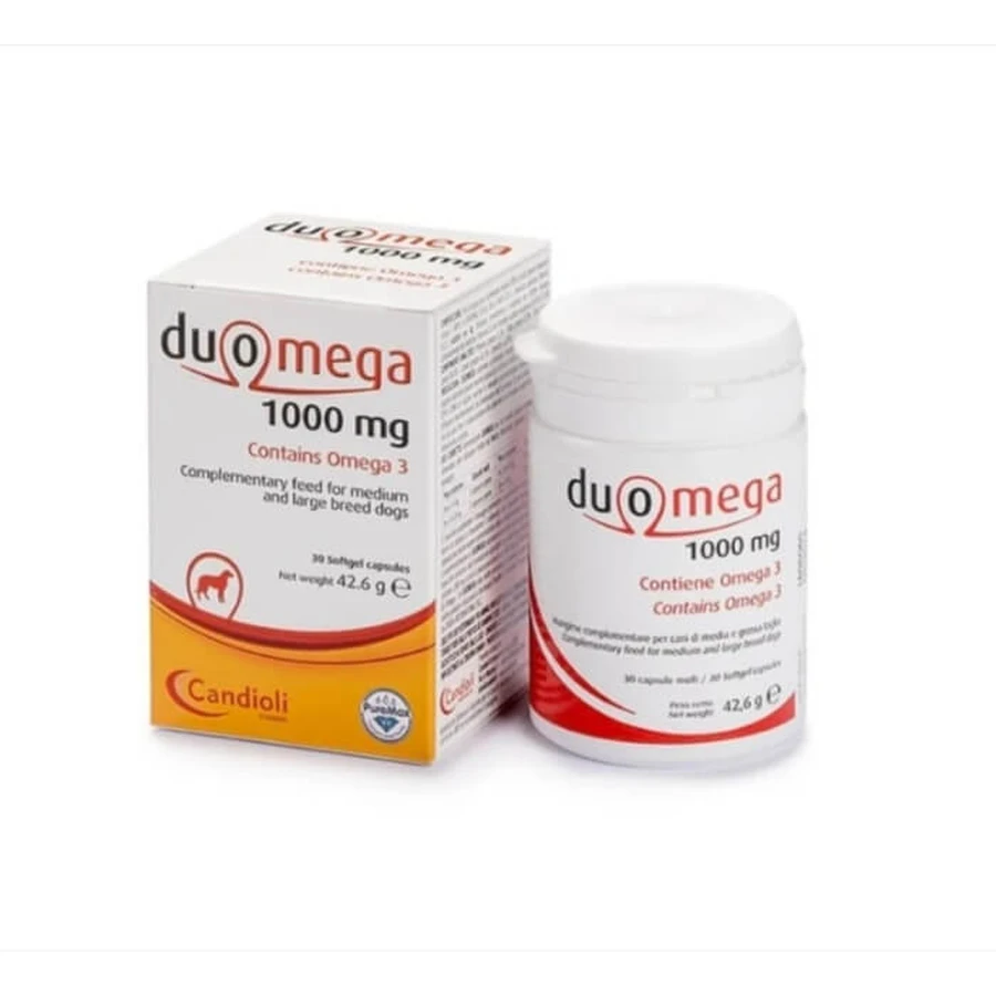 Duomega Dogs 30 softgel capsules 1000 mg - Omega 3 support for dogs