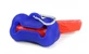 Hygiënische zakjesdispenser, silicone Record Bone - Blauw