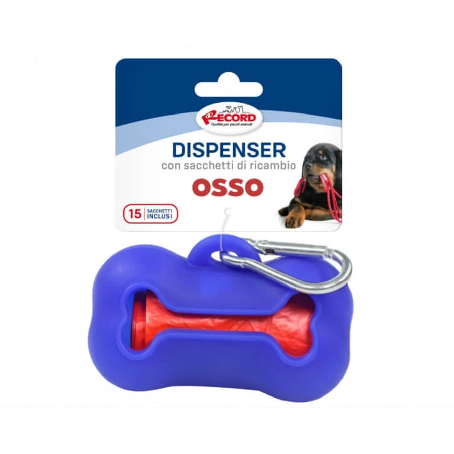 Hygienetütenspender, Silikon Record Bone - Blau
