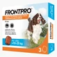 FrontPro 68 mg comprimés à croquer contre les puces et les tiques pour les chiens de 10 à 25 kg - 3 comprimés