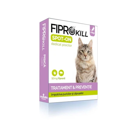 Fiprokill 50 mg Spot-On Cat - 3 Antiparasitic/ Antiparasitic Cat Pipettes