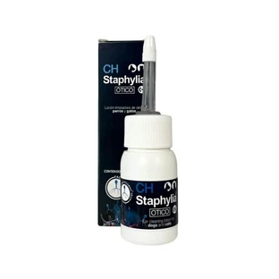 CH STAPHYLIA OTICO Lotion nettoyante pour chiens et chats sujets à des problèmes dermatologiques d'oreille 30ML