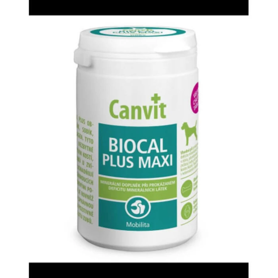 Supplément nutritionnel pour chiens Canvit Biocal Plus Maxi 230 gr