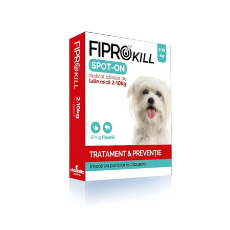 Fiprokill 67 mg Spot-On Caine 2-10 kg -3 Antiparasitaire/ Kutie Pipetten