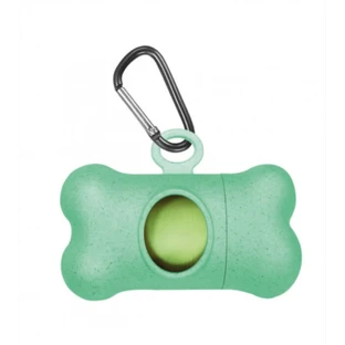 Dispensador de bolsas de aseo Record de bambú - Verde