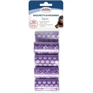 Hygienebeutel für Hunde Record - Set 9 Rollen x 20 Stück - Lila