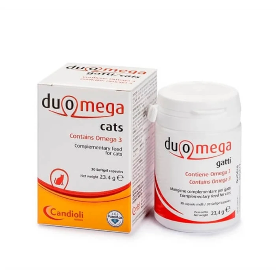 Duomega Cats 30 cápsulas de gelatina blanda 500 mg - Omega 3 para gatos