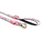 MAX & MOLLY Cherry Bloom, guinzaglio per cani, poliestere, blu e rosa, M(1,2m x 2cm)