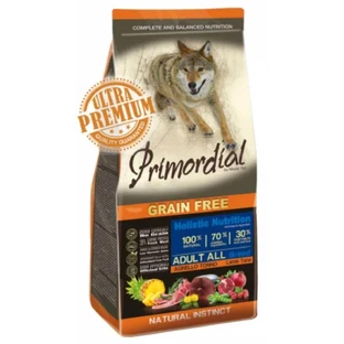 PRIMORDIAL Holistic, XS-XL, Tuna and Lamb, grain-free dry food for dogs, 2kg