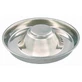 TRIXIE Puppy Bowl, cuenco para perros, redondo, acero inoxidable, plata, M-L(1,4l, ⌀29cm)