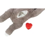 TRIXIE Perezoso con Simulador de Latido, juguete interactivo para perros junior XS-XL, con sonido, felpa, marrón y azul, 34cm