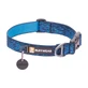 RUFFWEAR Flat Out Oceanic Distortion, zgardă bandă câini, ajustabilă, albastru, S(28-36  x 2cm)