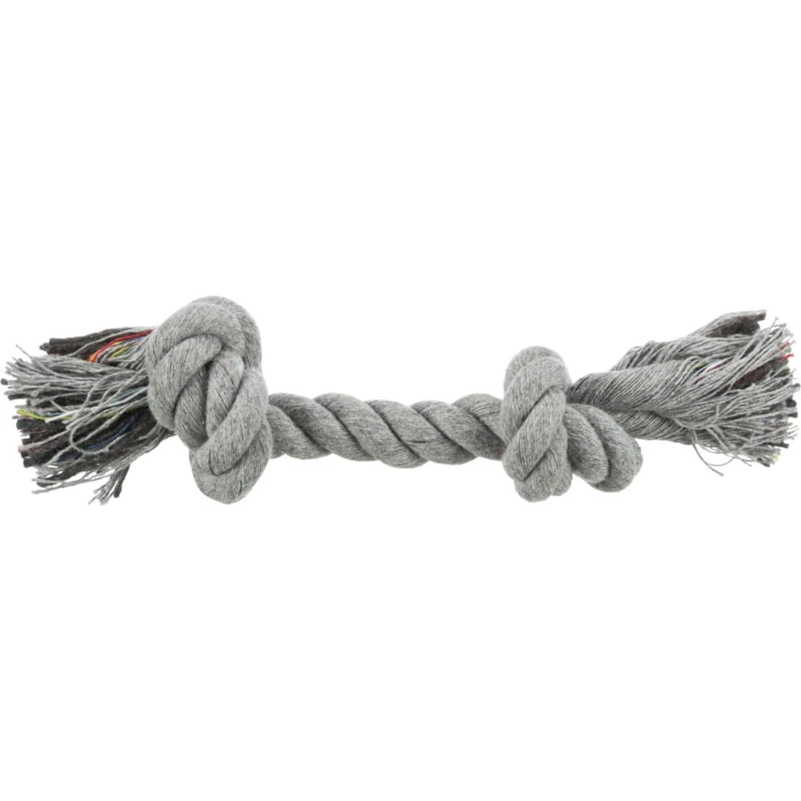 TRIXIE, juguete de cuerda con 2 nudos, 15cm, multicolor