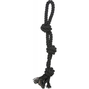 TRIXIE, Spielzeug-Seilgriff mit geknotetem Hundeknoten, 60cm, multicolor
