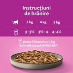 WHISKAS Pure Delight Classic Selections, Beef and Chicken, sachet wet cat food, (in aspic), multipack, 85g x 4