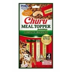 INABA Churu Meal Topper, XS-XL, Huhn und Rind, Beutel, getreidefreie Belohnungsröhre, Hunde, (Püree), 56g