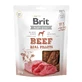 BRIT Jerky Jerky Rinderfilet, Hundeleckerli, dehydriertes Rinderfilet, 200g