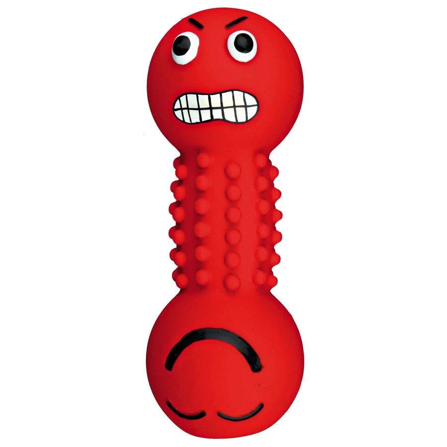 Trixie, smiley hondenspeeltje, latex, 19cm, veelkleurig