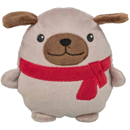 TRIXIE Christmas Puppy, plush toy dogs XS-M, plush, beige, 16cm
