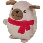 TRIXIE Christmas Puppy, plush toy dogs XS-M, plush, beige, 16cm
