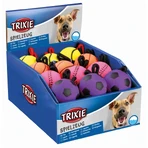 Trixie, pelota flotante de juguete con cuerda para perros, caucho, 6 x 30cm, multicolor